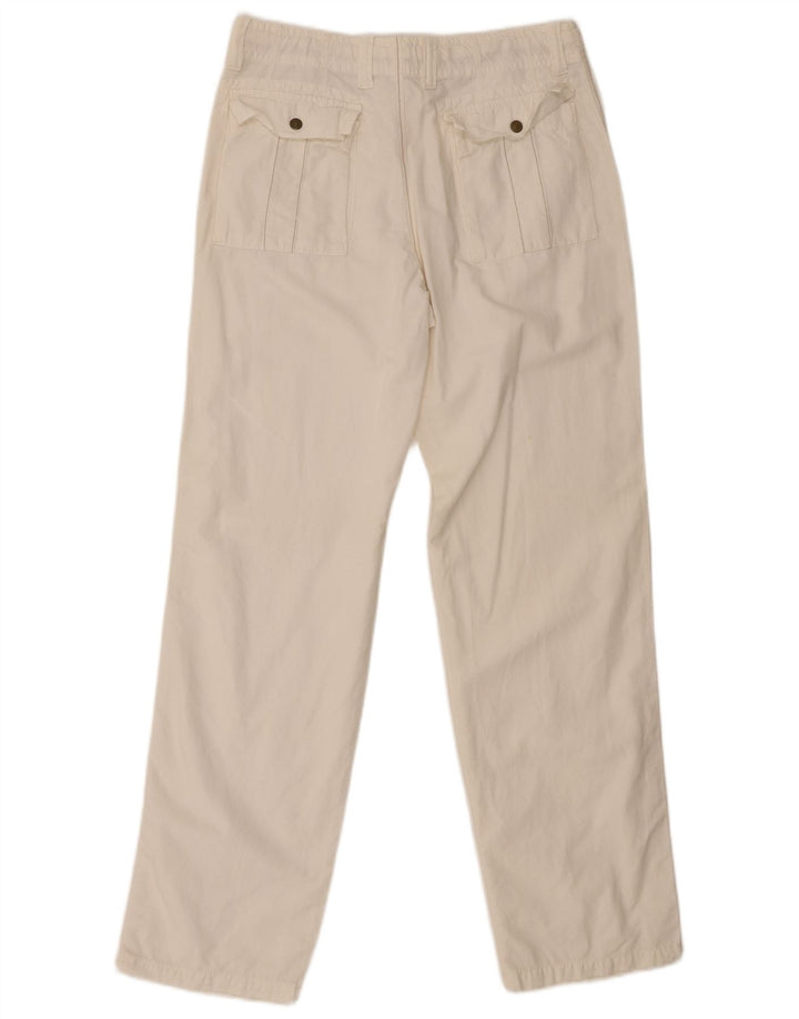 Calça reta masculina CARRERA W31 L32 algodão branco