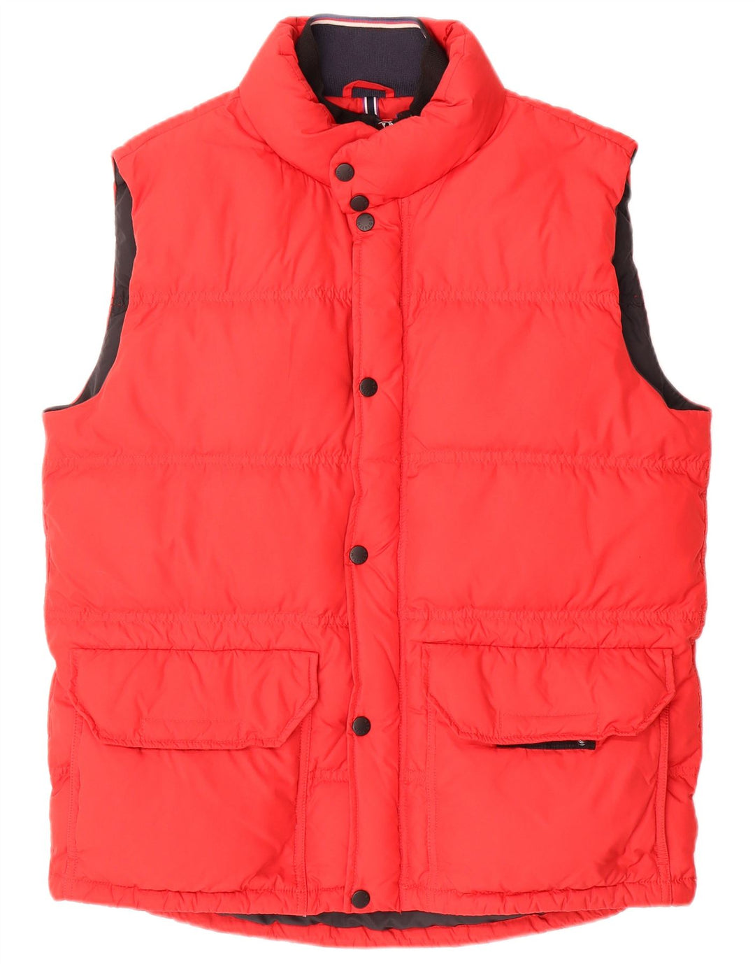 Colete acolchoado masculino Tommy Hilfiger UK 42 XL poliéster vermelho