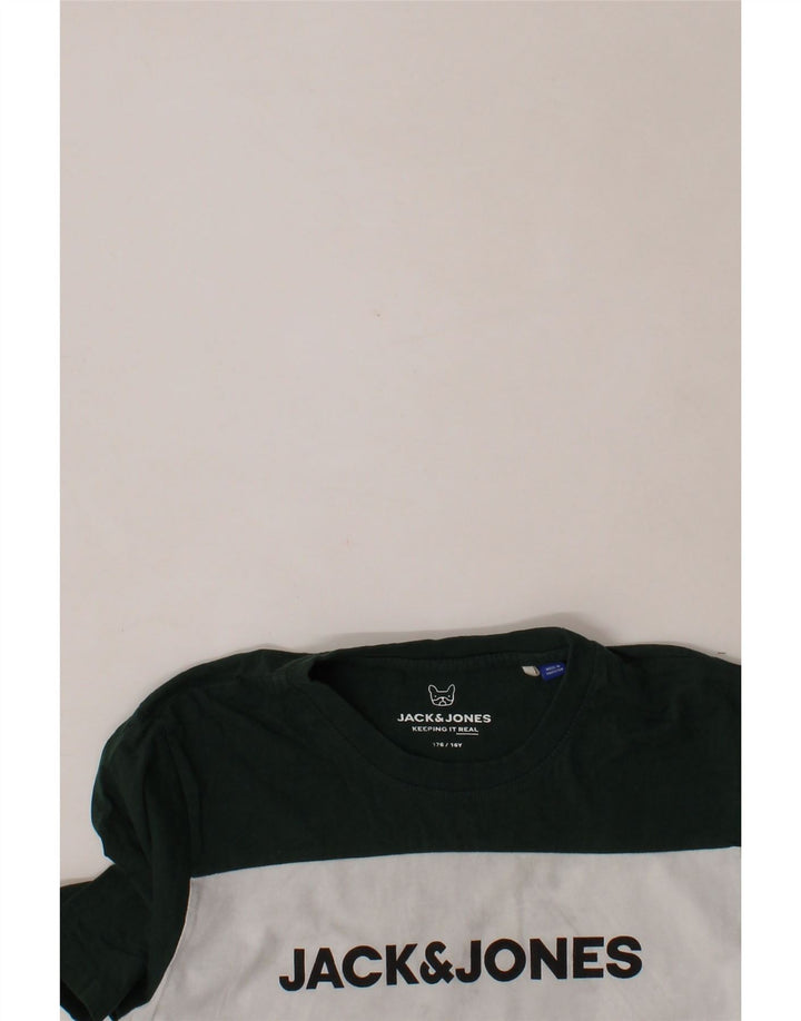 JACK & JONES Boys Graphic T-Shirt Top 15-16 Years Multicoloured Vintage Jack & Jones and Second-Hand Jack & Jones from Messina Hembry 