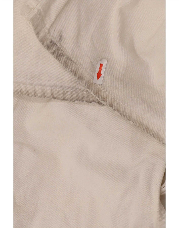Jeans retos masculinos Tommy Hilfiger W36 L30 algodão branco