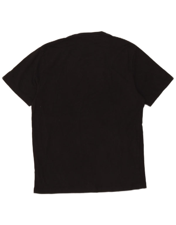 Camiseta gráfica masculina True Religion algodão preto médio