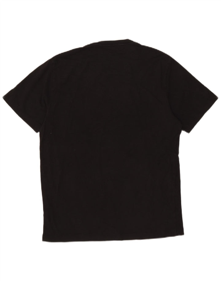 Camiseta gráfica masculina True Religion algodão preto médio