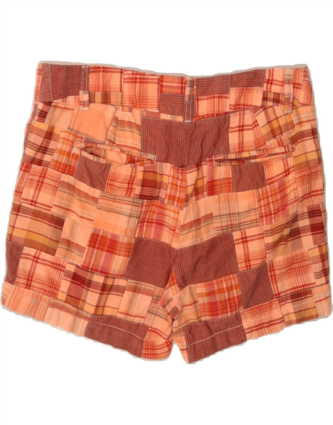 J. CREW Womens Chino Shorts US 4 Small W30 Orange Patchwork Cotton Vintage J. Crew and Second-Hand J. Crew from Messina Hembry 