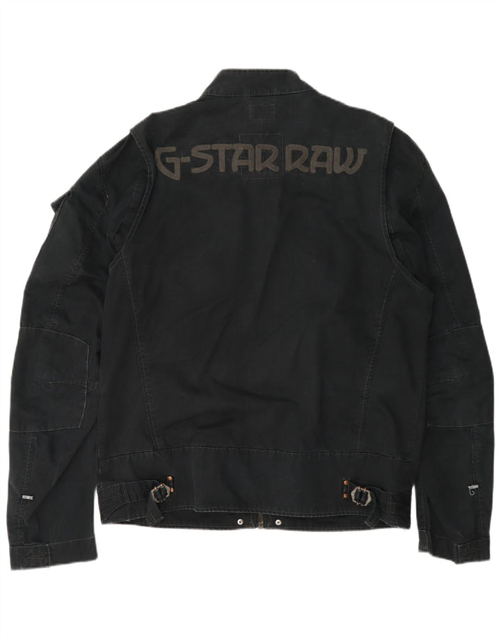 Jaqueta utilitária masculina G-Star UK 42 XL algodão azul marinho