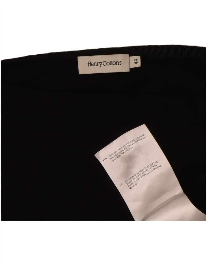 Camiseta feminina Henry Cottons Top IT 44 viscose preta média