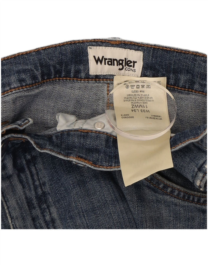 WRANGLER Mens Jeans Slim W33 L30 Azul Algodão