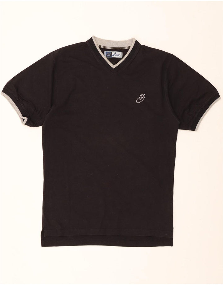 Camiseta masculina ASICS grande algodão preto
