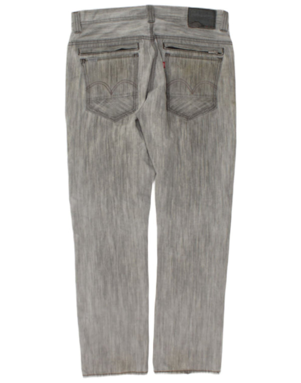 Levi's Masculino 511 Slim Jeans W33 L30 Cinza Flecked Algodão