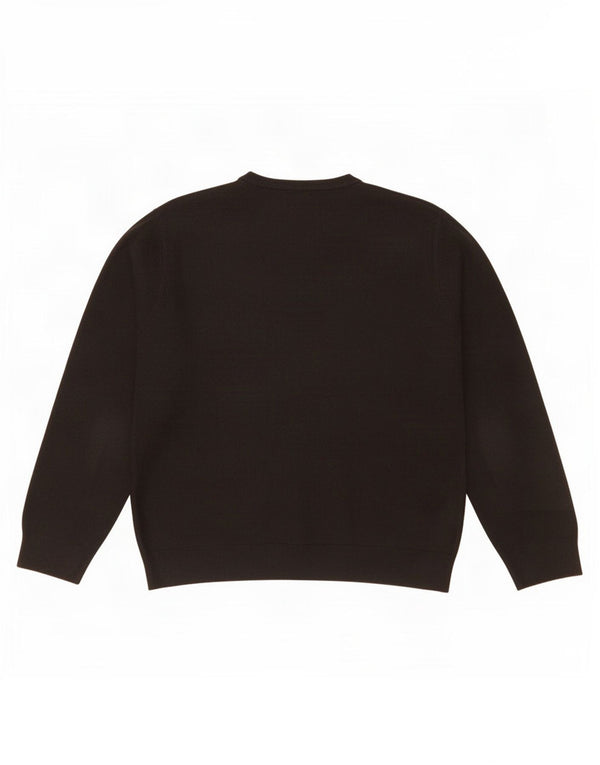 Suéter masculino Marks & Spencer Blue Harbor com decote em V XL preto acrílico