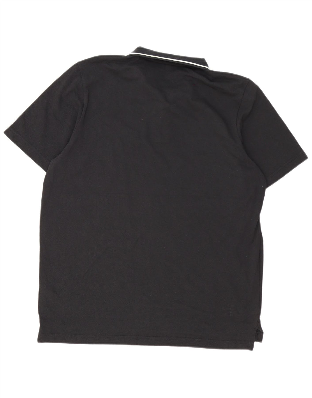Camisa polo masculina Adidas grande algodão preto