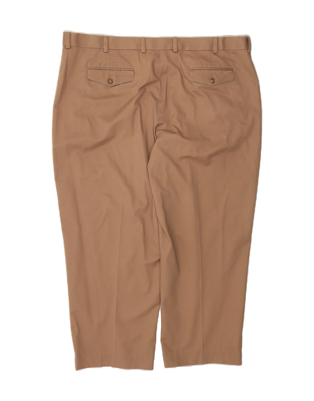 L.L.BEAN Mens Straight Chino Trousers W46 L29 Brown Cotton Vintage L.L.Bean and Second-Hand L.L.Bean from Messina Hembry 