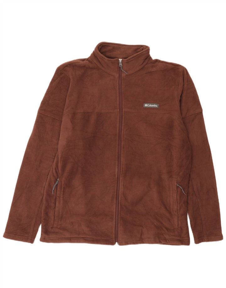 Jaqueta de lã masculina Columbia UK 42 XL poliéster marrom