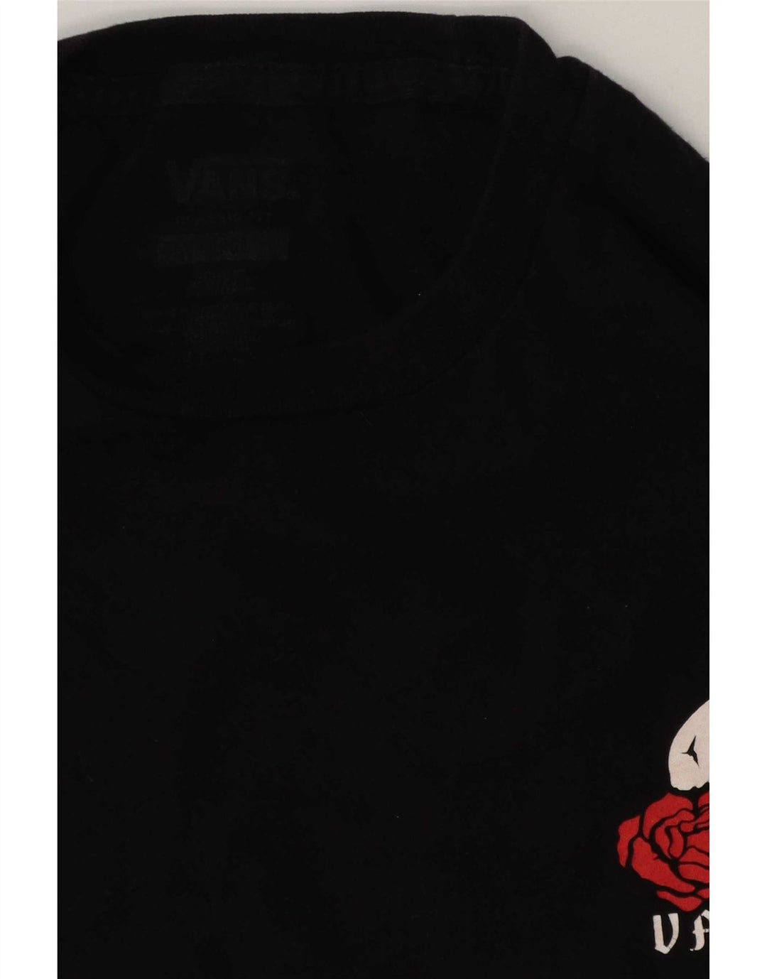 Camiseta Vans masculina gráfica grande algodão preto