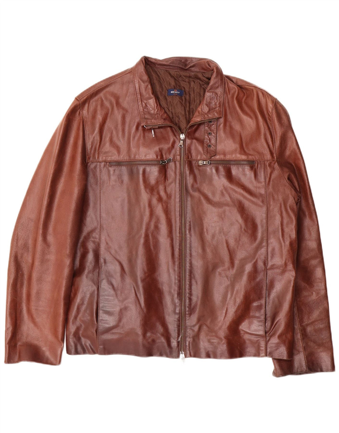 Jaqueta de couro masculina UK 40 grande