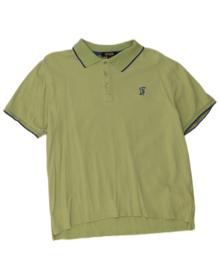 Camisa polo masculina TRUSSARDI XL algodão verde