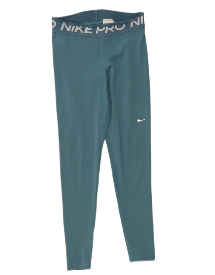 Leggings Nike Dri Fit Graphic UK 12 Médio Turquesa Poliéster