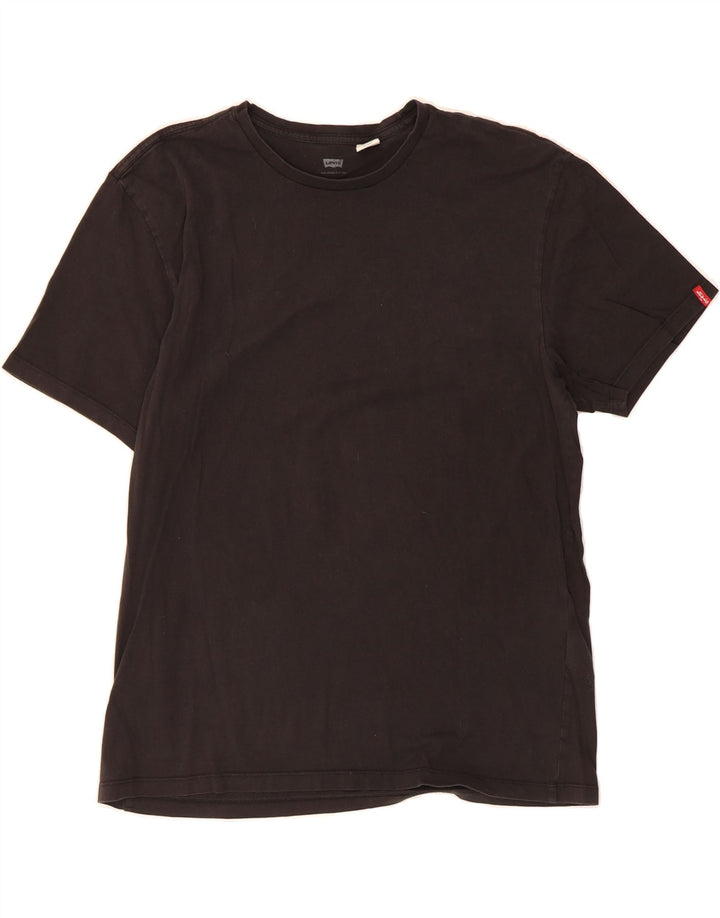 LEVI'S Womens T-Shirt Top UK 18 XL Black Cotton Vintage Levi's and Second-Hand Levi's from Messina Hembry 