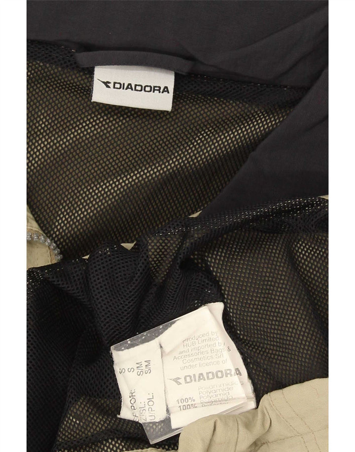 Jaqueta de chuva masculina Diadora UK 36 pequena poliamida cáqui