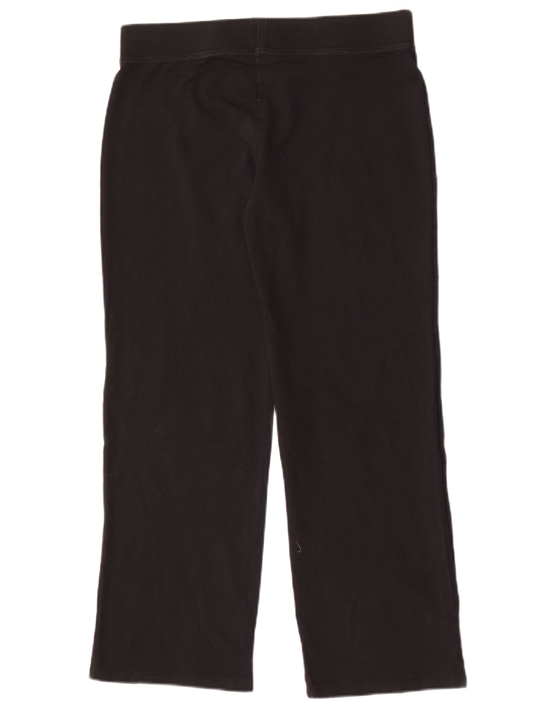 Calça de treino feminina Marks & Spencer Reino Unido 12 algodão preto médio