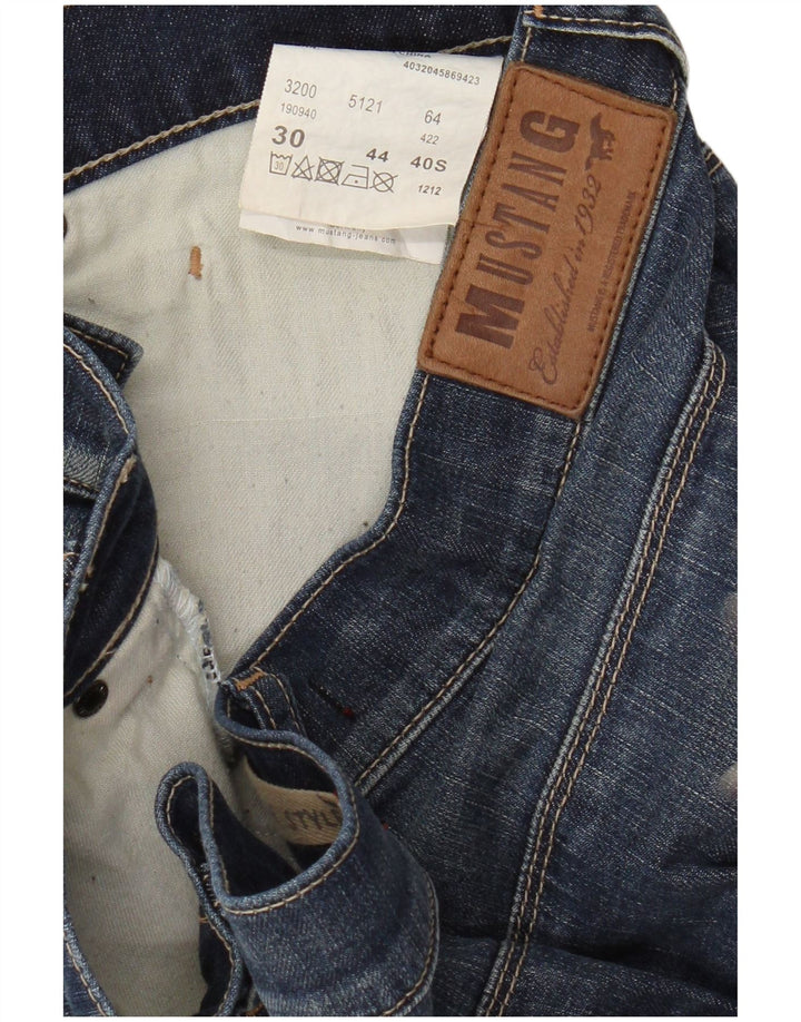 Mini saia jeans feminina MUSTANG IT 44 médio W30 algodão azul
