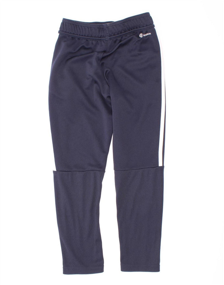 Calças de treino Adidas Boys Aeroready 7-8 anos azul marinho poliéster
