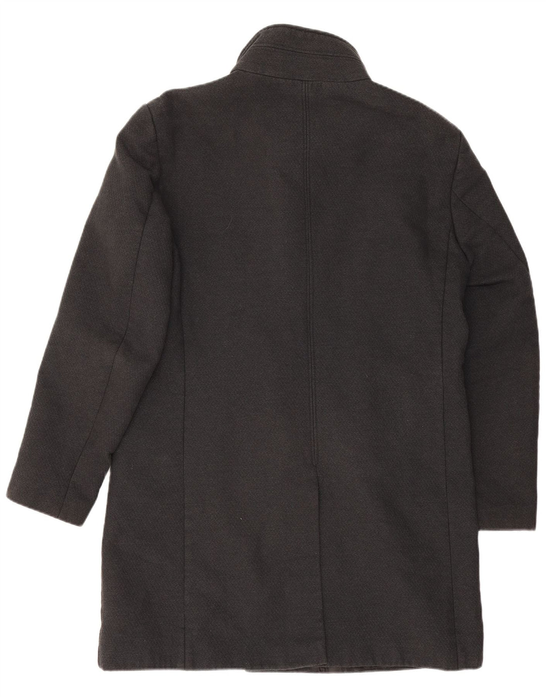 Sobretudo masculino Zara UK 42 XL cinza poliéster