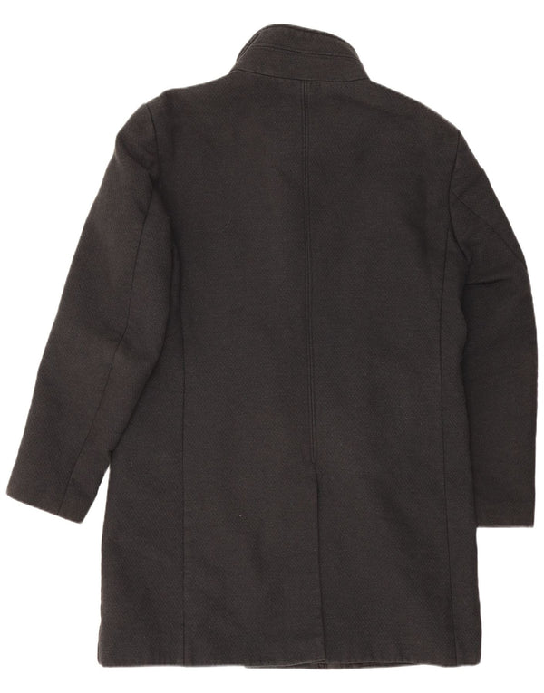 Sobretudo masculino Zara UK 42 XL cinza poliéster