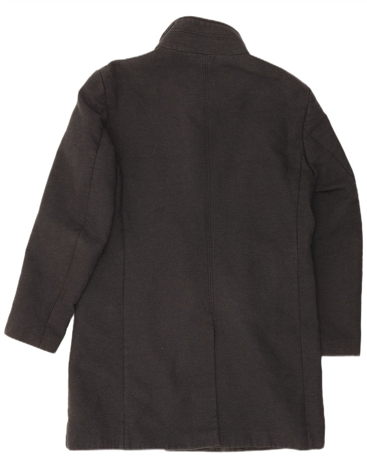 Sobretudo masculino Zara UK 42 XL cinza poliéster