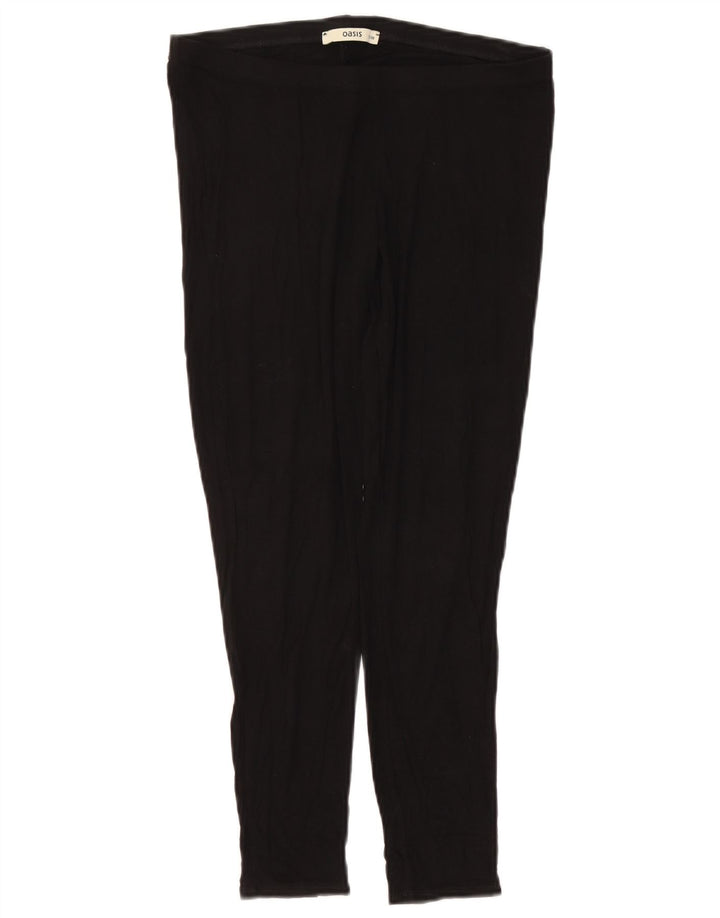Leggings femininas Oasis UK 12 viscose preta média