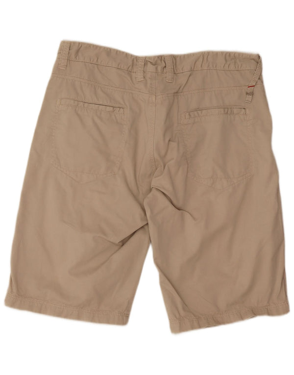 Gas Mens Chino Shorts W33 Grande Algodão Bege