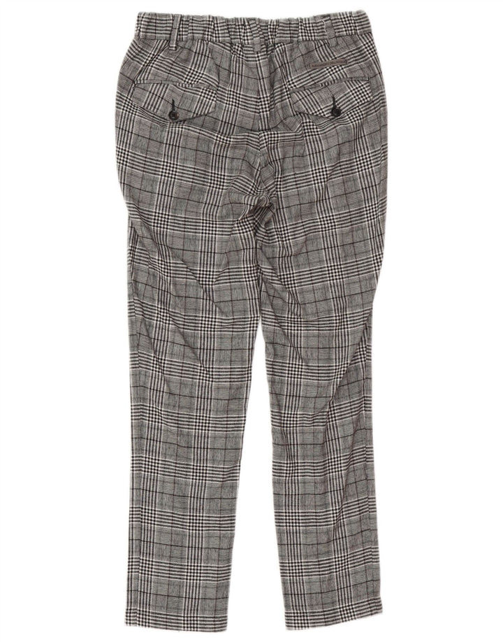Calça feminina Alessandro Dell'Acqua IT 44 médio W30 L29 cinza xadrez