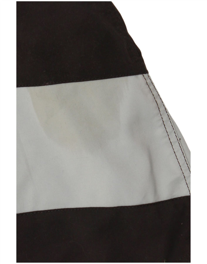 EFFEKT Shorts de natação masculino gráfico grande algodão listrado multicolorido