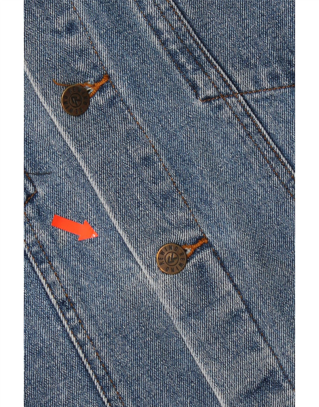 Jaqueta jeans masculina Rewino Reino Unido 40 grande algodão azul
