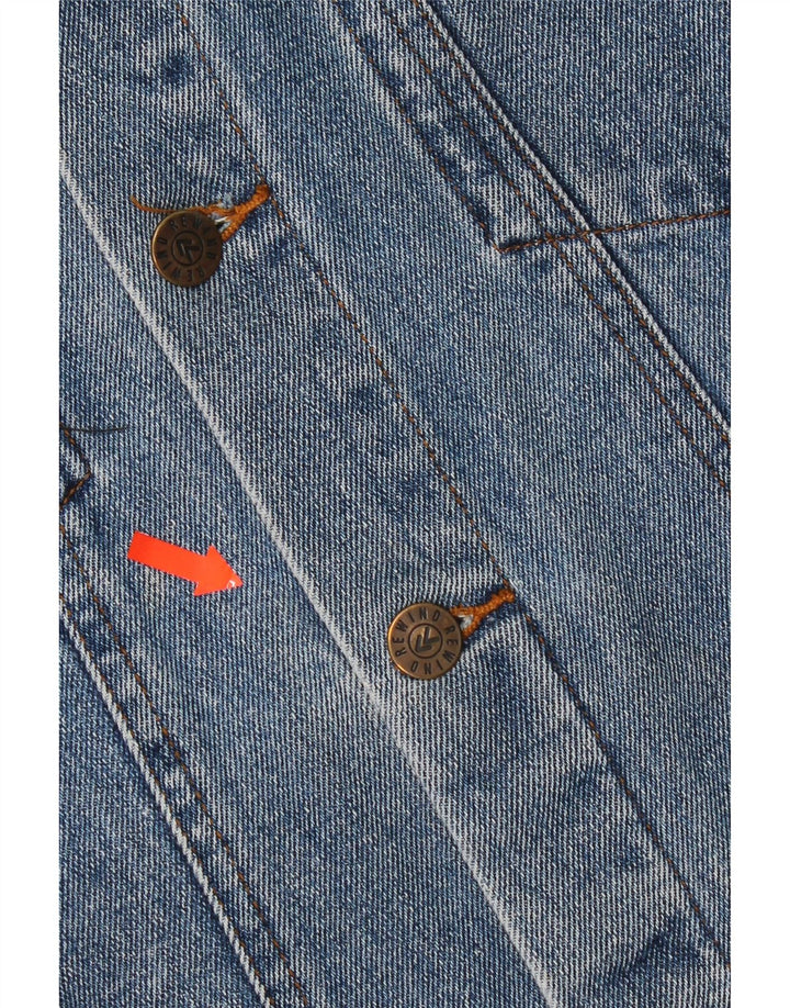 Jaqueta jeans masculina Rewino Reino Unido 40 grande algodão azul