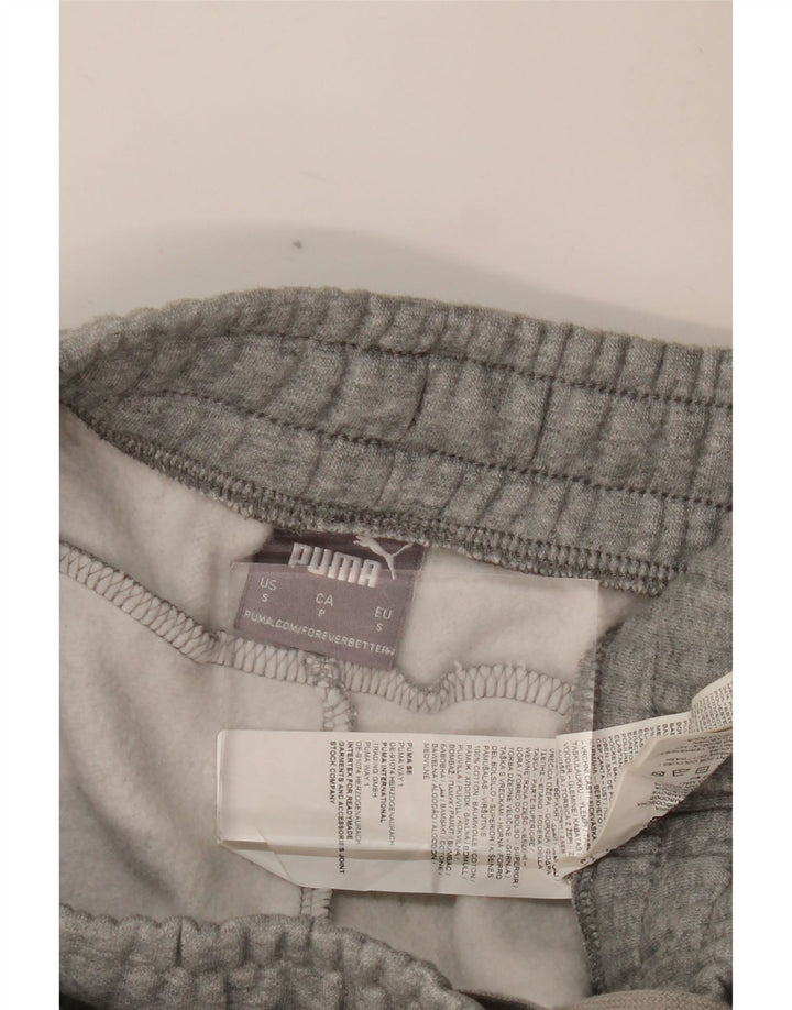 Calça de treino masculina PUMA joggers pequeno algodão cinza