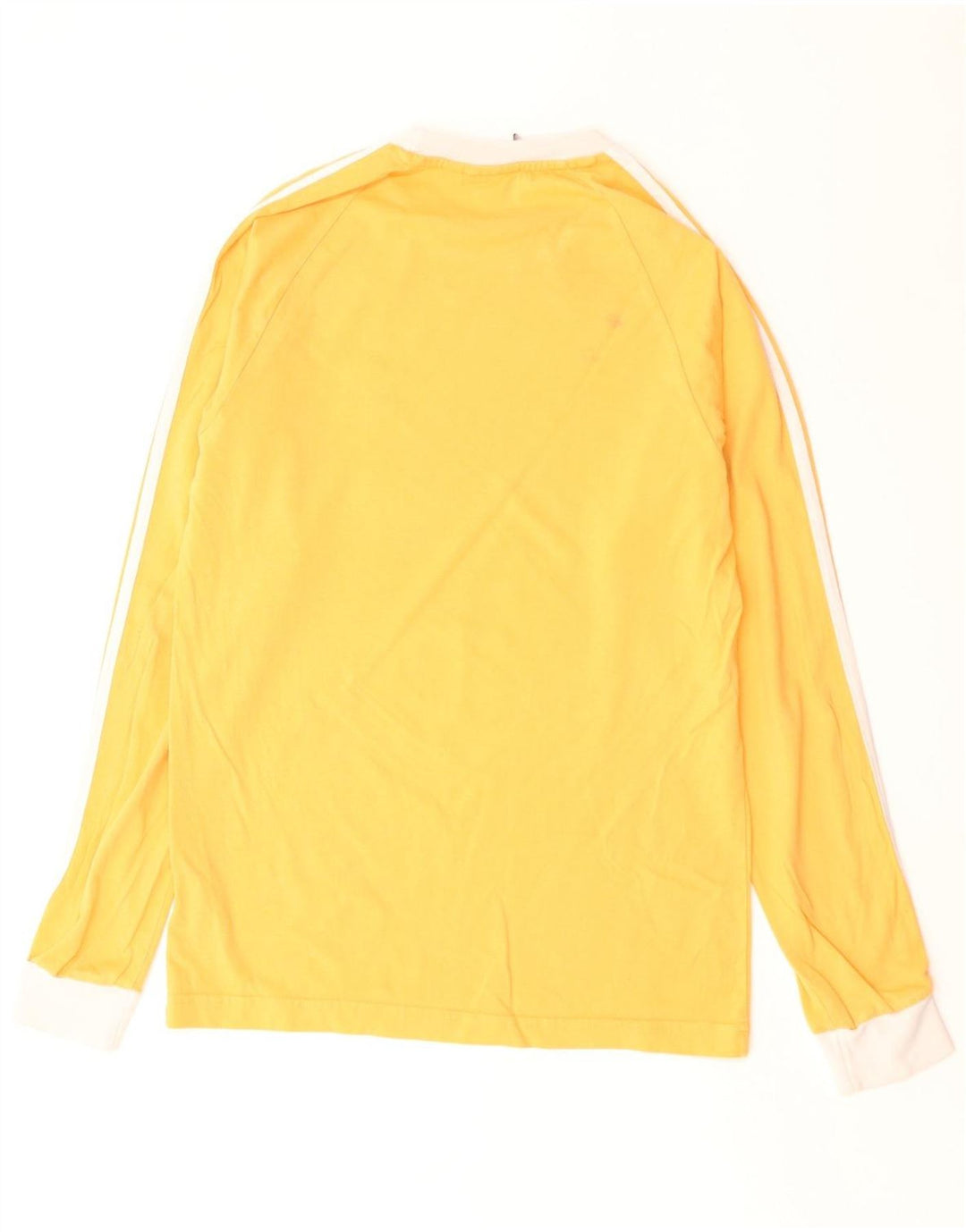 Adidas Mens Top Manga Longa XS Amarelo Algodão