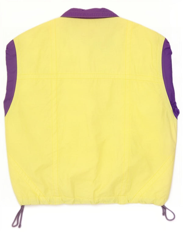 Skila Mens Graphic Gilet IT 50 Grande Algodão Colorblock Amarelo