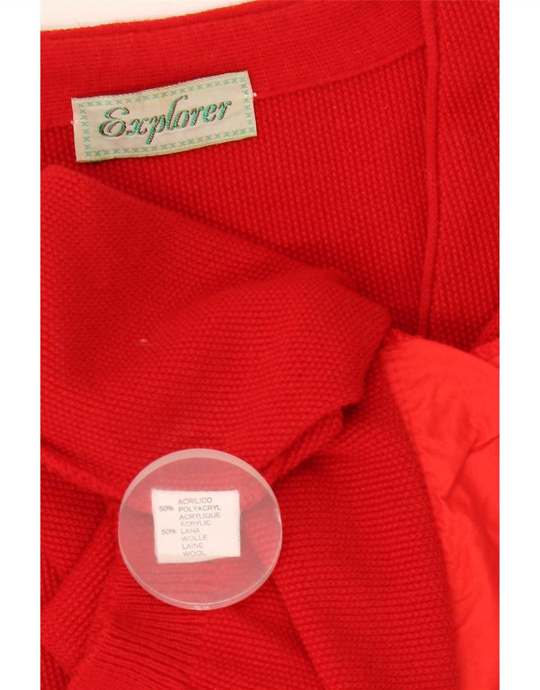 Suéter Cardigan Masculino Explorer IT 54 XL Acrílico Vermelho