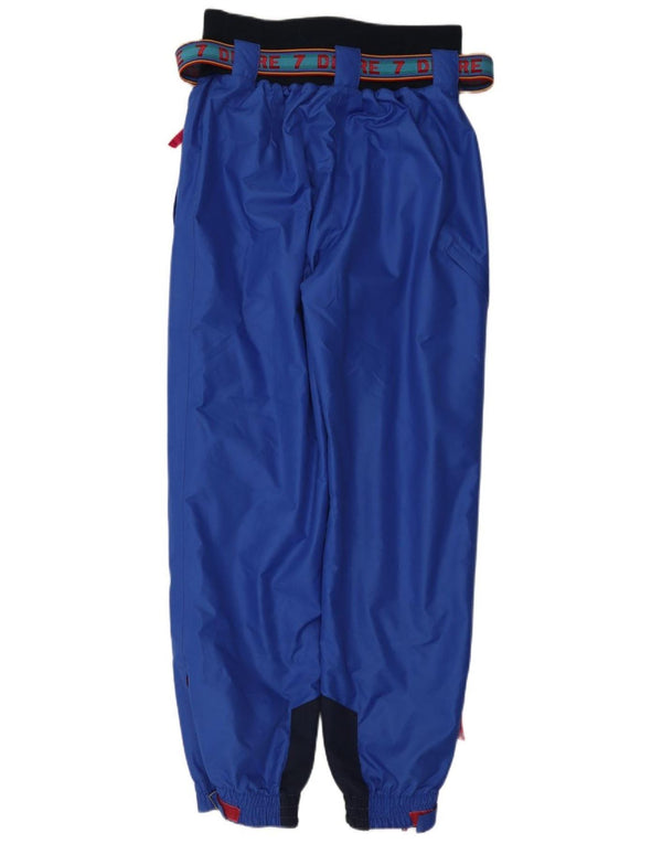 Calça de esqui de cintura alta feminina Degre 7 IT 48 XL azul Colourblock poliéster