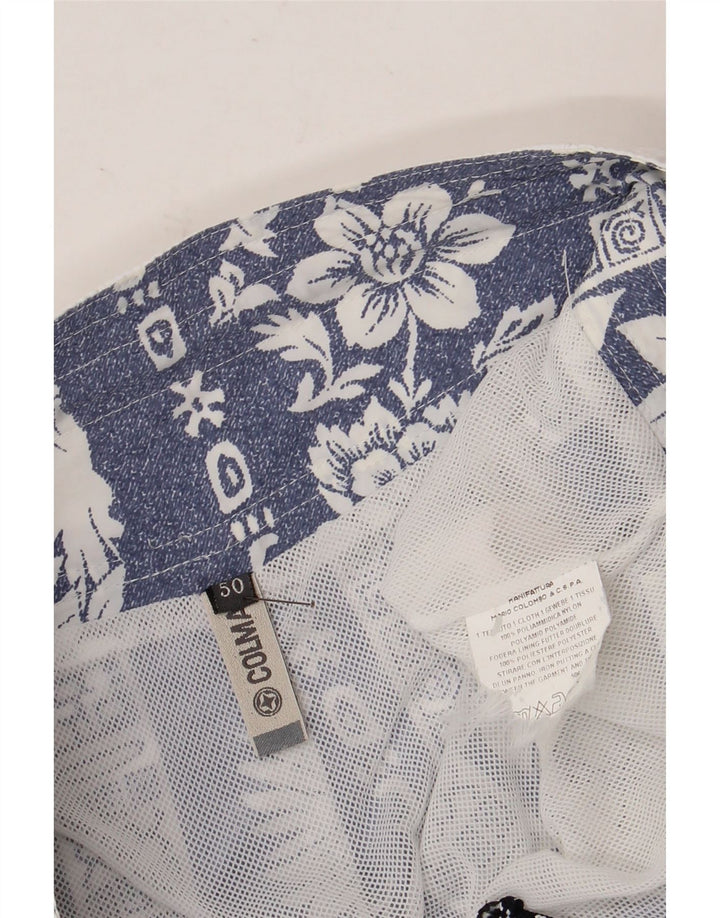 Calções de banho masculinos Colmar IT 50 médio azul floral nylon