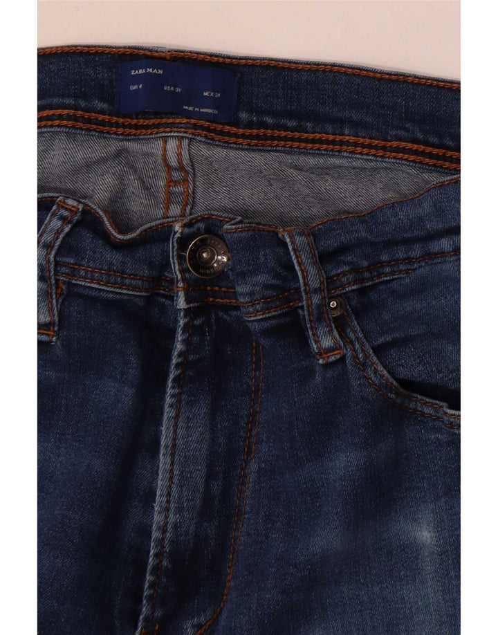 Zara Mens Slim Jeans EU 40 Médio W31 L32 Azul
