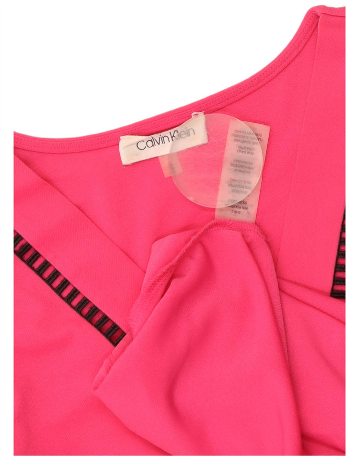 Colete feminino CALVIN KLEIN UK 16 grande poliéster rosa