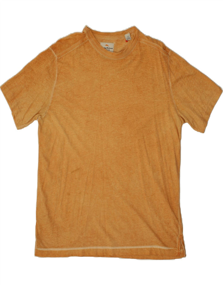 TOMMY BAHAMA Mens T-Shirt Top Large Yellow Cotton Vintage Tommy Bahama and Second-Hand Tommy Bahama from Messina Hembry 