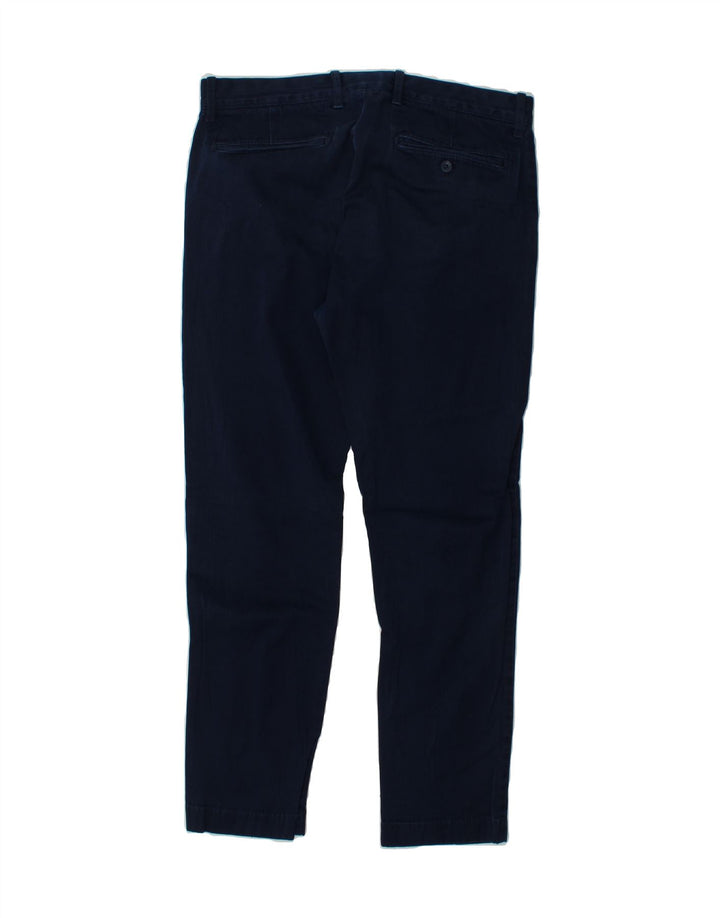 J. CREW Womens Slim Chino Trousers W32 L30 Navy Blue Vintage J. Crew and Second-Hand J. Crew from Messina Hembry 