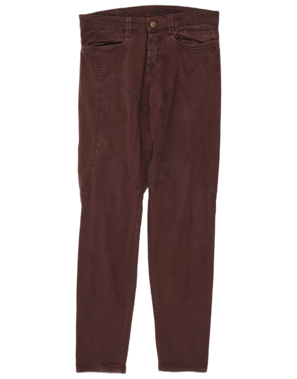 9.2 by Carlo Chionna Calça masculina skinny casual W32 L33 algodão borgonha