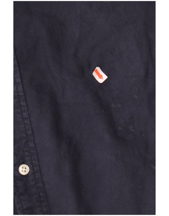 Camisa masculina RALPH LAUREN pequena algodão azul marinho