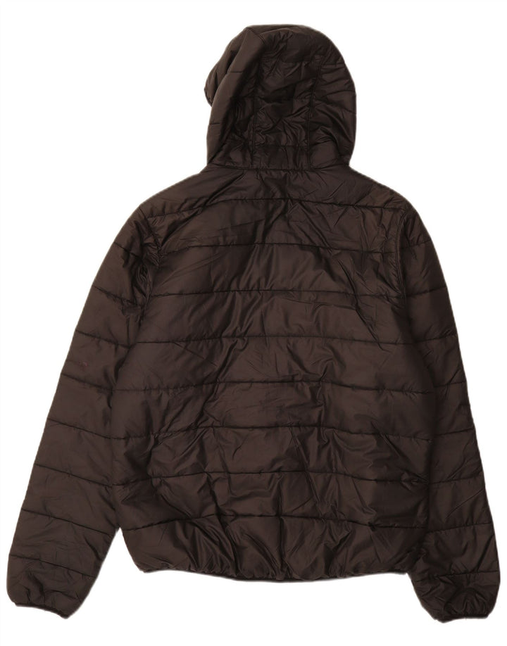 Jaqueta masculina acolchoada com capuz JACK WOLFSKIN Reino Unido 34 poliéster preto pequeno
