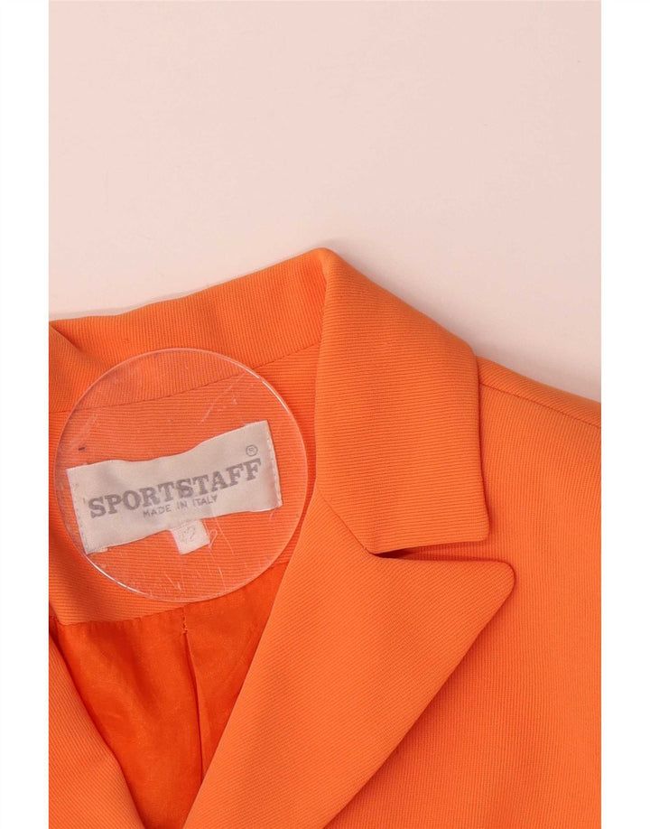 Jaqueta blazer feminina de 3 botões Sport Staff IT 42 médio laranja