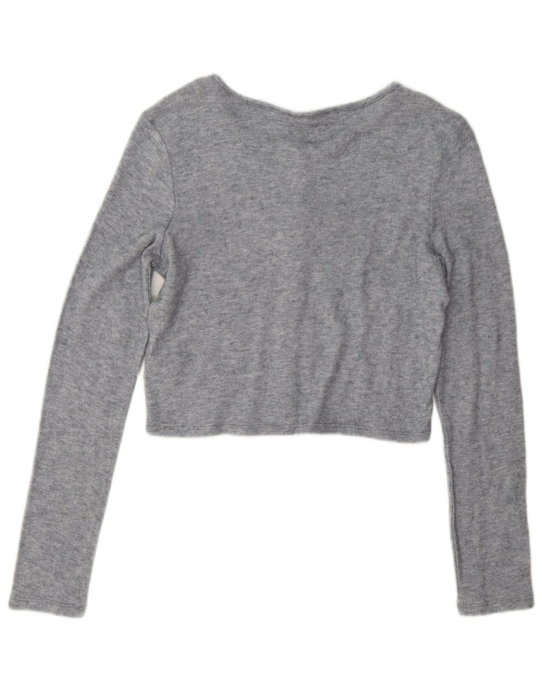 Zara Womens Crop Top UK 14 Viscose cinza médio