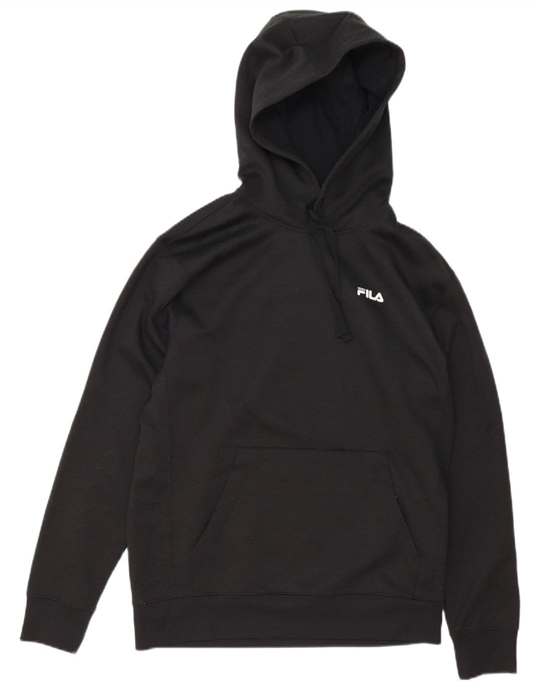 Fila Mens Hoodie Jumper Pequeno Poliéster Preto